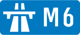 M6 motorway shield