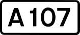 A107 road shield
