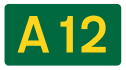 A12 road shield
