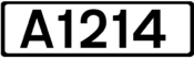 A1214 road shield