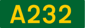 A232 road shield