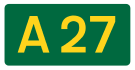 A27 road shield