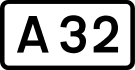 A32 road shield