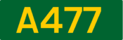 A477 road shield