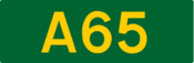A65 road shield