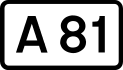 A81 road shield