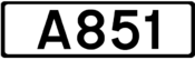 A851 road shield