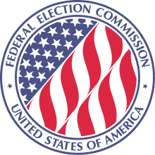 seal saying Federal Election Commission USA.
