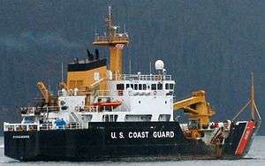 USCGC Sycamore sailing through Alaskan waters in May 2008.