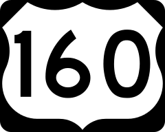 US Highway Route 160
