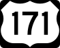 U.S. Route 171 marker