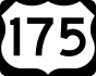 US Highway 175 marker