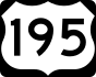 U.S. Route 195 marker