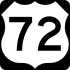 U.S. Route 72 marker