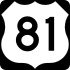 US Highway 81 marker