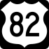 U.S. Highway 82 marker