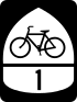 Bicycle route marker