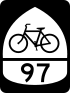 U.S. Bicycle Route 97 marker