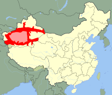 Uyghur is spoken in northwest China