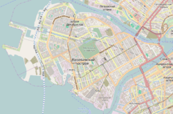 Vasilyevsky Island map