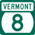 Vermont Route 8 marker