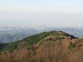 Mount Izumi Katsuragi as seen from the viewing platform