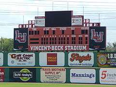 Vincent-Beck Stadium Scoreboard