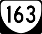 State Route 163 marker