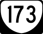 State Route 173 marker