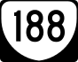 State Route 188 marker