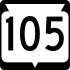 State Trunk Highway 105 marker