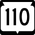 State Trunk Highway 110 marker