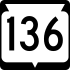 State Trunk Highway 136 marker