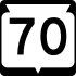 State Trunk Highway 70 marker