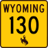 Wyoming Highway 130 marker