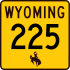 Wyoming Highway 225 marker
