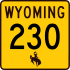 Wyoming Highway 230 marker
