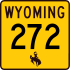 Wyoming Highway 272 marker