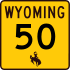 Wyoming Highway 50 marker