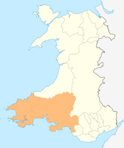 A map showing the location of Swansea Bay City Region in Wales.