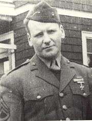 black and white headshot of William Walsh in his military uniform