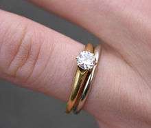 wedding ring with engagement ring (set)