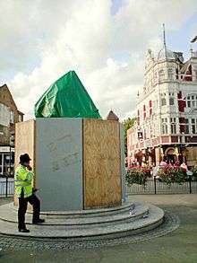 Champions statue boarded up for Millwall visit