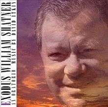 The album cover, showing the face and name of William Shatner and the title of the album.